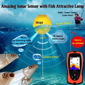 LUCKY Portable Fish Finder Transducer Sonar Sensor  