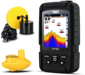 LUCKY Portable Fish Finder Wired & Wireless Fishing Sonar 